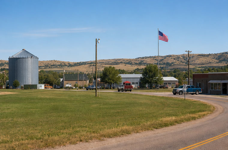 Route from Ashland to Broadus, MT